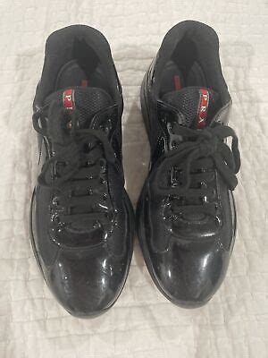 Prada Trainers Calzature Uomo UK Size 7.5 Vernice+Bike 